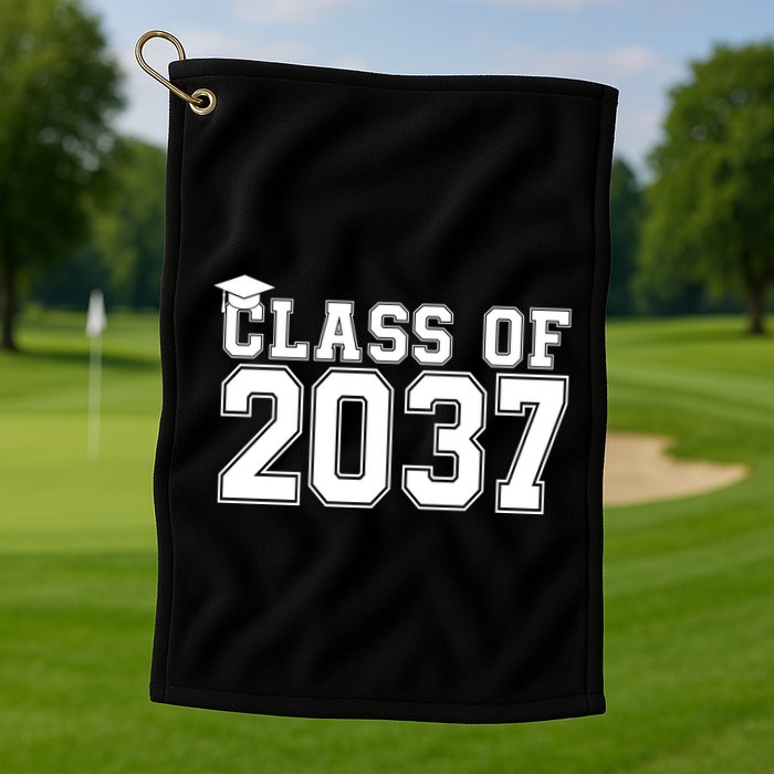 Class Of 2037 Graduation Golf Towel