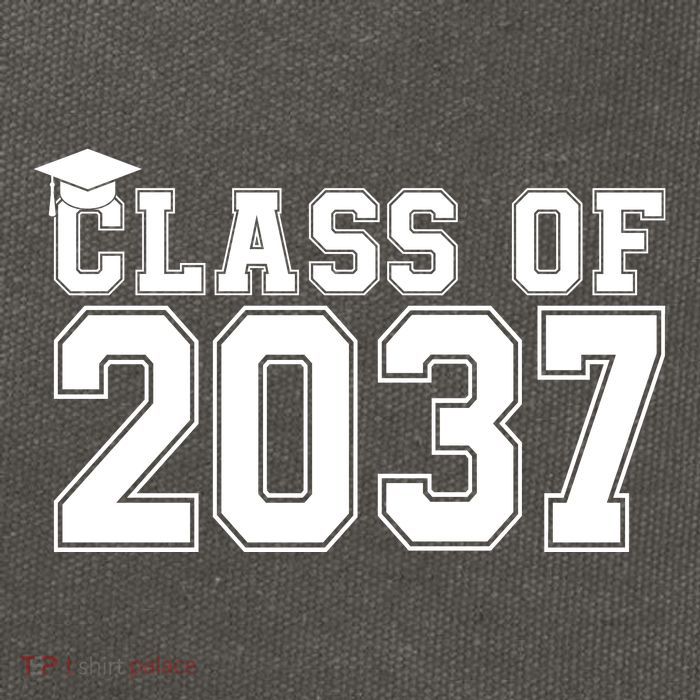 Class Of 2037 Graduation Cotton Canvas Backpack