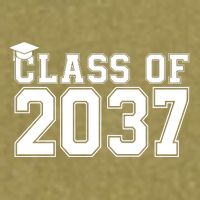 Class Of 2037 Graduation Garment-Dyed Women's Muscle Tee