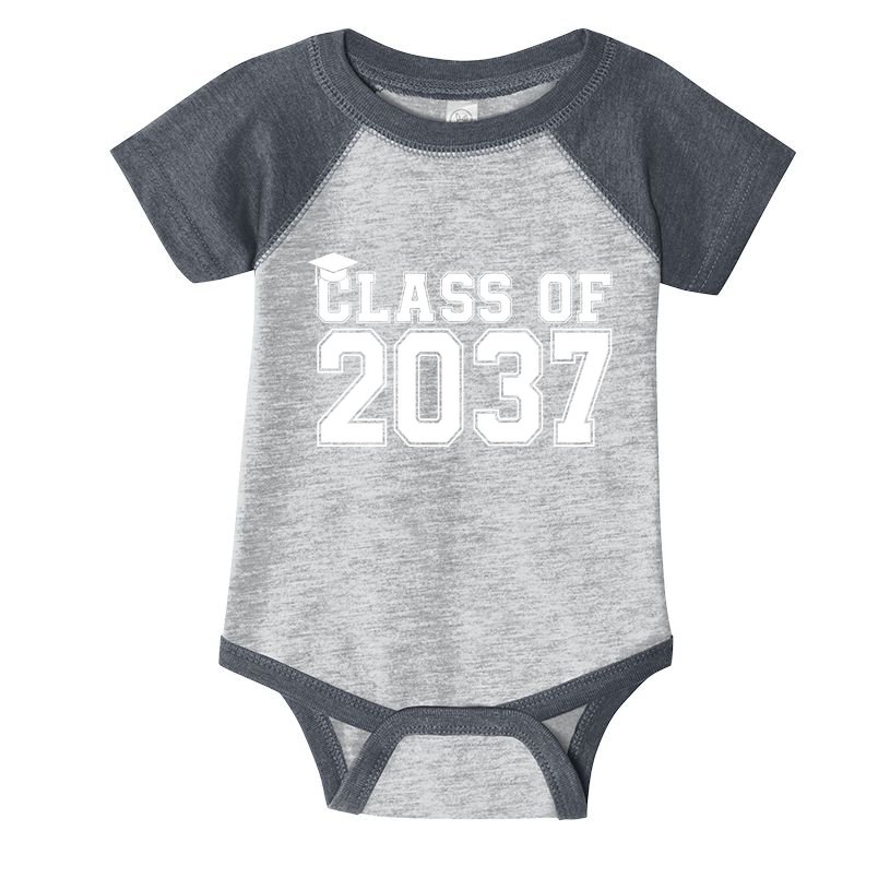 Class Of 2037 Graduation Infant Baby Jersey Bodysuit