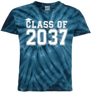 Class Of 2037 Graduation Kids Tie-Dye T-Shirt