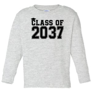 Class Of 2037 Graduation Toddler Long Sleeve Shirt