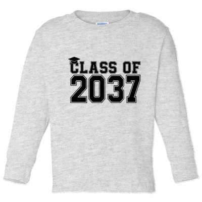 Class Of 2037 Graduation Toddler Long Sleeve Shirt