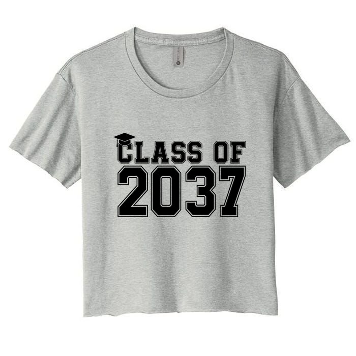 Class Of 2037 Graduation Women's Crop Top Tee