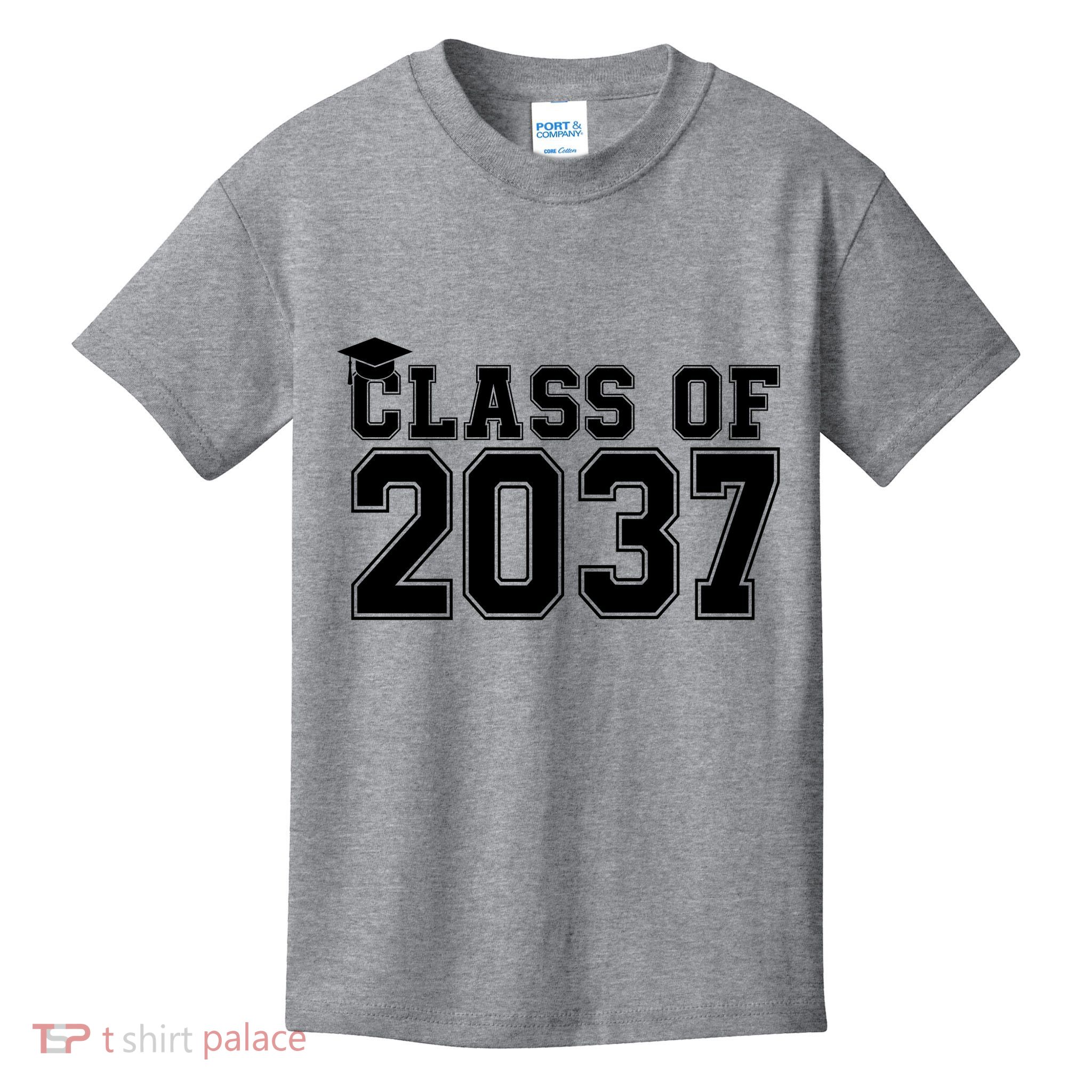Class Of 2037 Graduation Kids T-Shirt