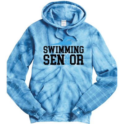 Class Of 2025 Swimming Senior Night Tie Dye Hoodie