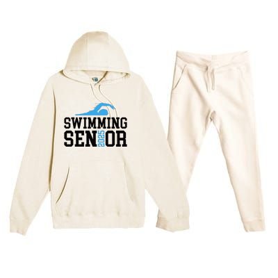 Class Of 2025 Swimming Senior Night Premium Hooded Sweatsuit Set