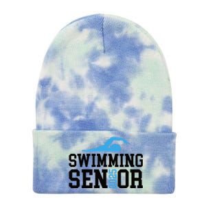 Class Of 2025 Swimming Senior Night Tie Dye 12in Knit Beanie