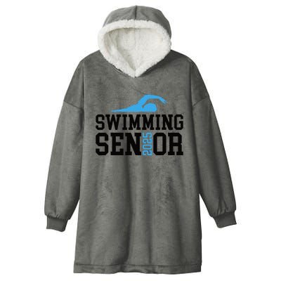 Class Of 2025 Swimming Senior Night Hooded Wearable Blanket