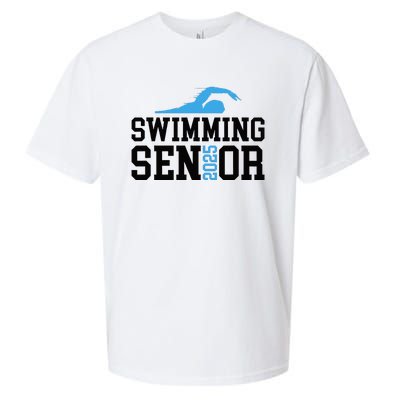 Class Of 2025 Swimming Senior Night Sueded Cloud Jersey T-Shirt