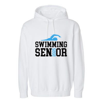 Class Of 2025 Swimming Senior Night Garment-Dyed Fleece Hoodie