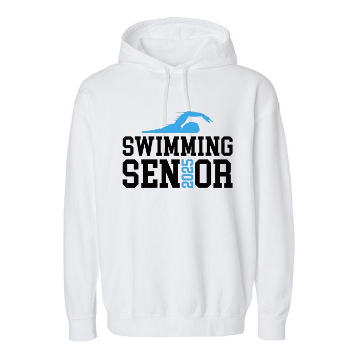 Class Of 2025 Swimming Senior Night Garment-Dyed Fleece Hoodie