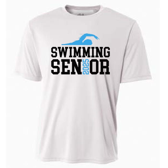 Class Of 2025 Swimming Senior Night Cooling Performance Crew T-Shirt