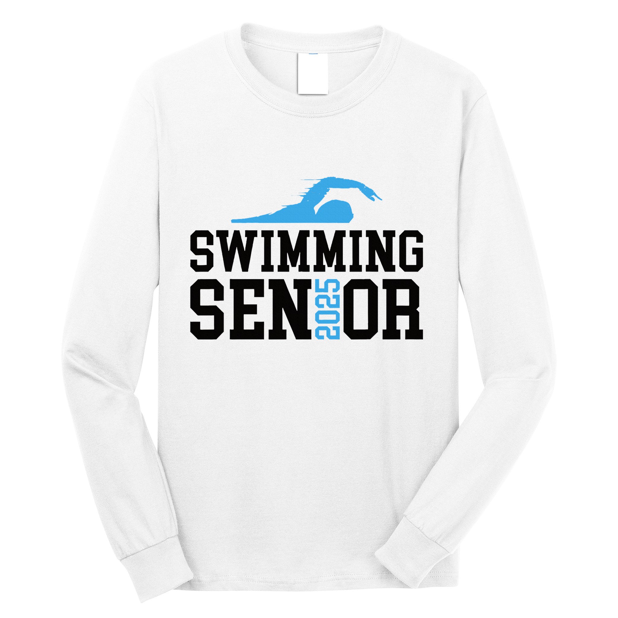 Class Of 2025 Swimming Senior Night Long Sleeve Shirt