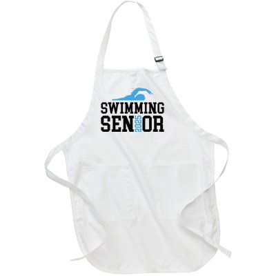 Class Of 2025 Swimming Senior Night Full-Length Apron With Pockets