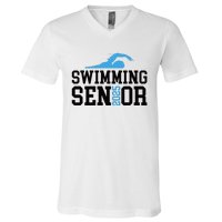 Class Of 2025 Swimming Senior Night V-Neck T-Shirt