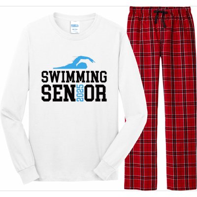 Class Of 2025 Swimming Senior Night Long Sleeve Pajama Set