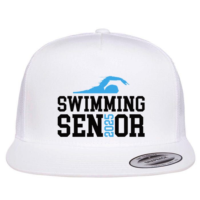 Class Of 2025 Swimming Senior Night Flat Bill Trucker Hat
