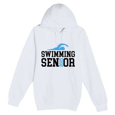 Class Of 2025 Swimming Senior Night Premium Pullover Hoodie