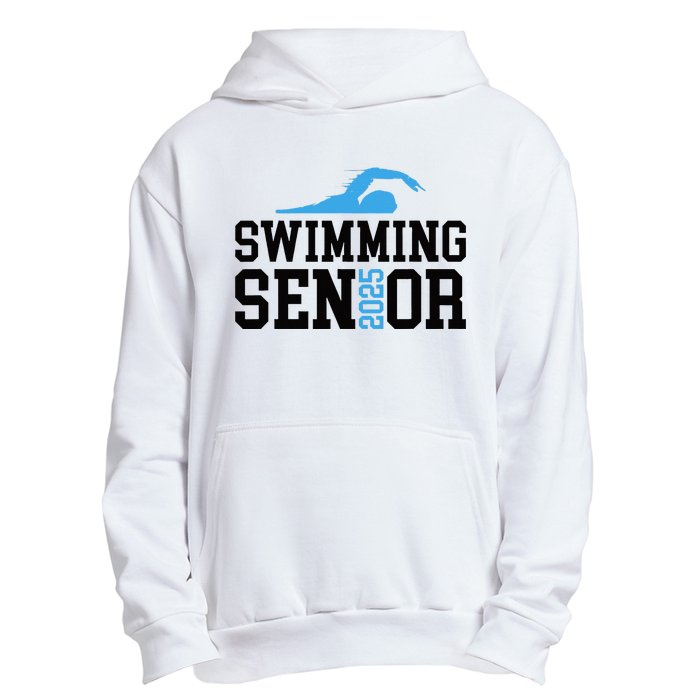 Class Of 2025 Swimming Senior Night Urban Pullover Hoodie