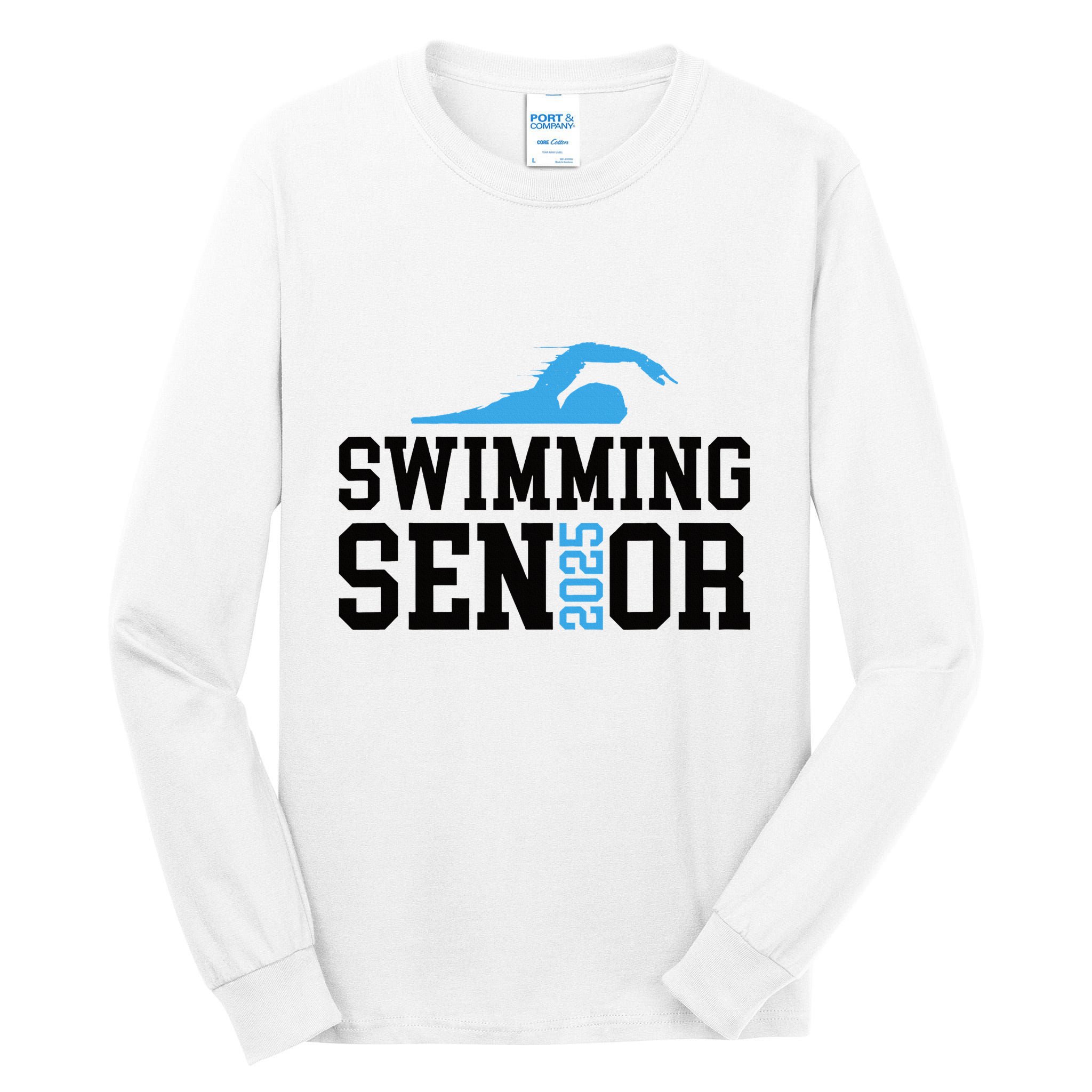 Class Of 2025 Swimming Senior Night Tall Long Sleeve T-Shirt