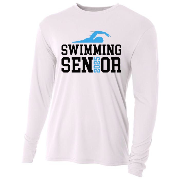 Class Of 2025 Swimming Senior Night Cooling Performance Long Sleeve Crew