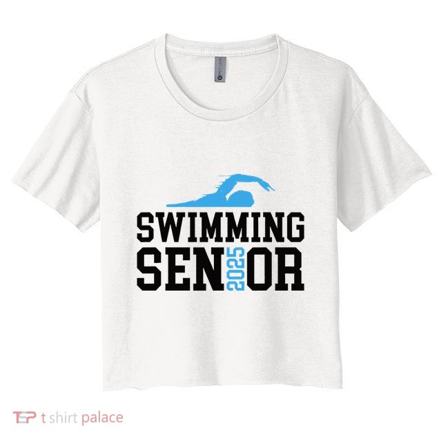 Class Of 2025 Swimming Senior Night Crop Top