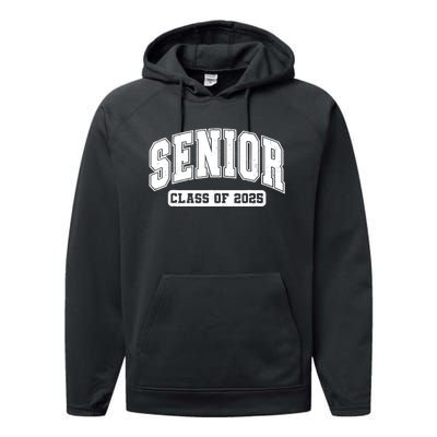 Class Of 2025 Senior 2025 Last First Day Of Senior 2025 Performance Fleece Hoodie