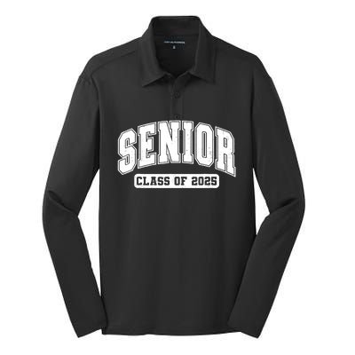 Class Of 2025 Senior 2025 Last First Day Of Senior 2025 Silk Touch Performance Long Sleeve Polo