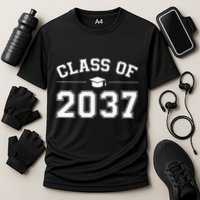 Class Of 2037 Grow With Me First Day Of School Graduation Performance Shirt