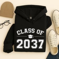 Class Of 2037 Grow With Me First Day Of School Graduation Hoodie