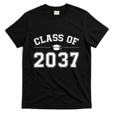 Class Of 2037 Grow With Me First Day Of School Graduation T-Shirt