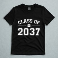 Class Of 2037 Grow With Me First Day Of School Graduation T-Shirt