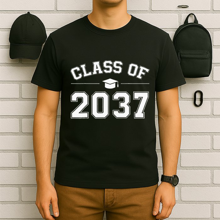 Class Of 2037 Grow With Me First Day Of School Graduation T-Shirt