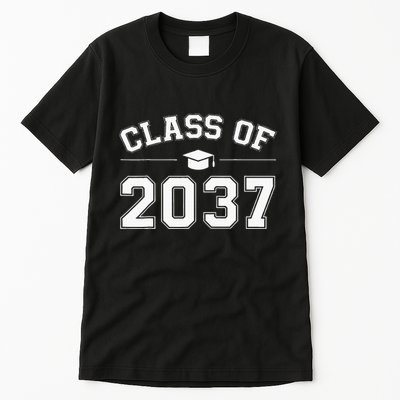 Class Of 2037 Grow With Me First Day Of School Graduation Tall T-Shirt