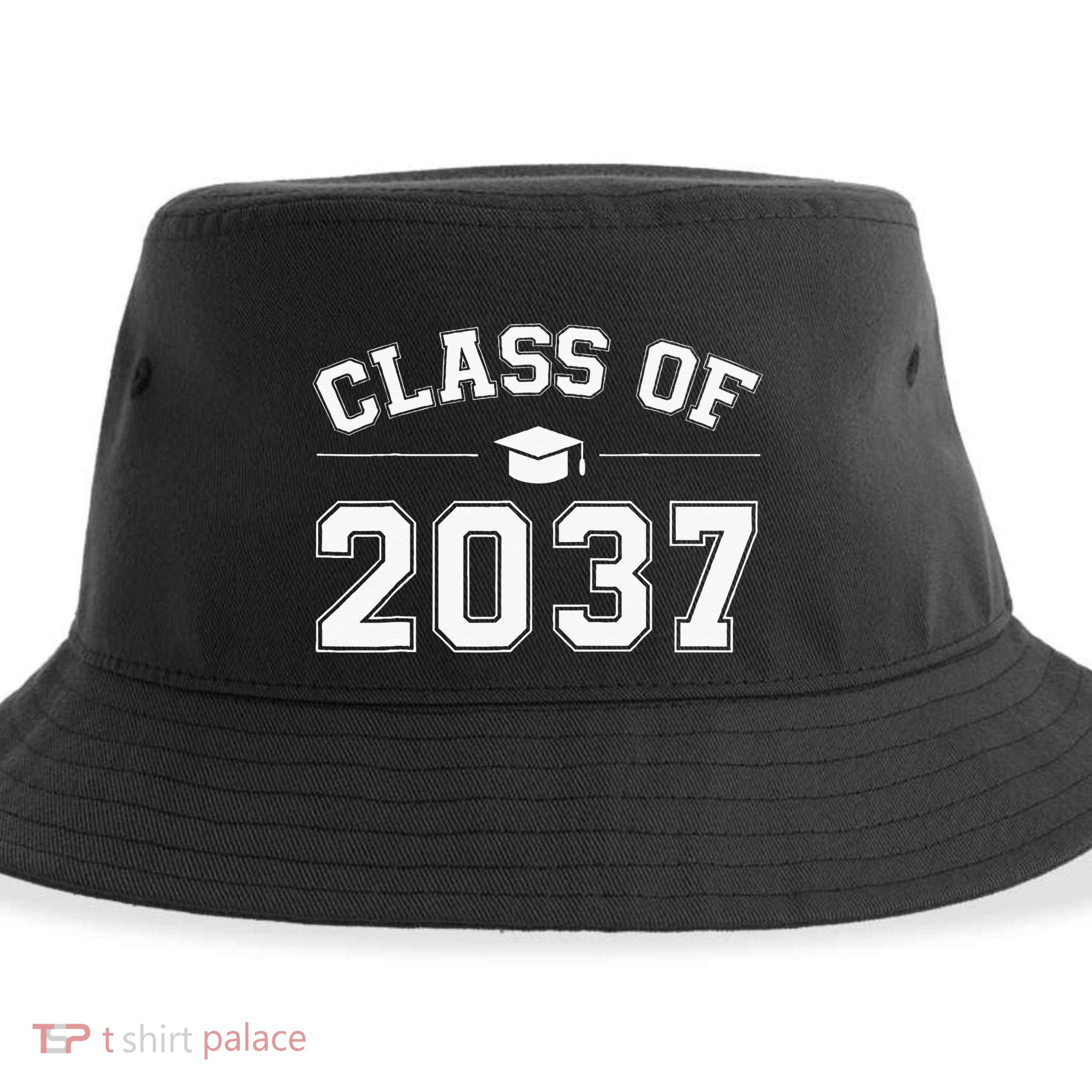 Class Of 2037 Grow With Me First Day Of School Graduation Sustainable Bucket Hat