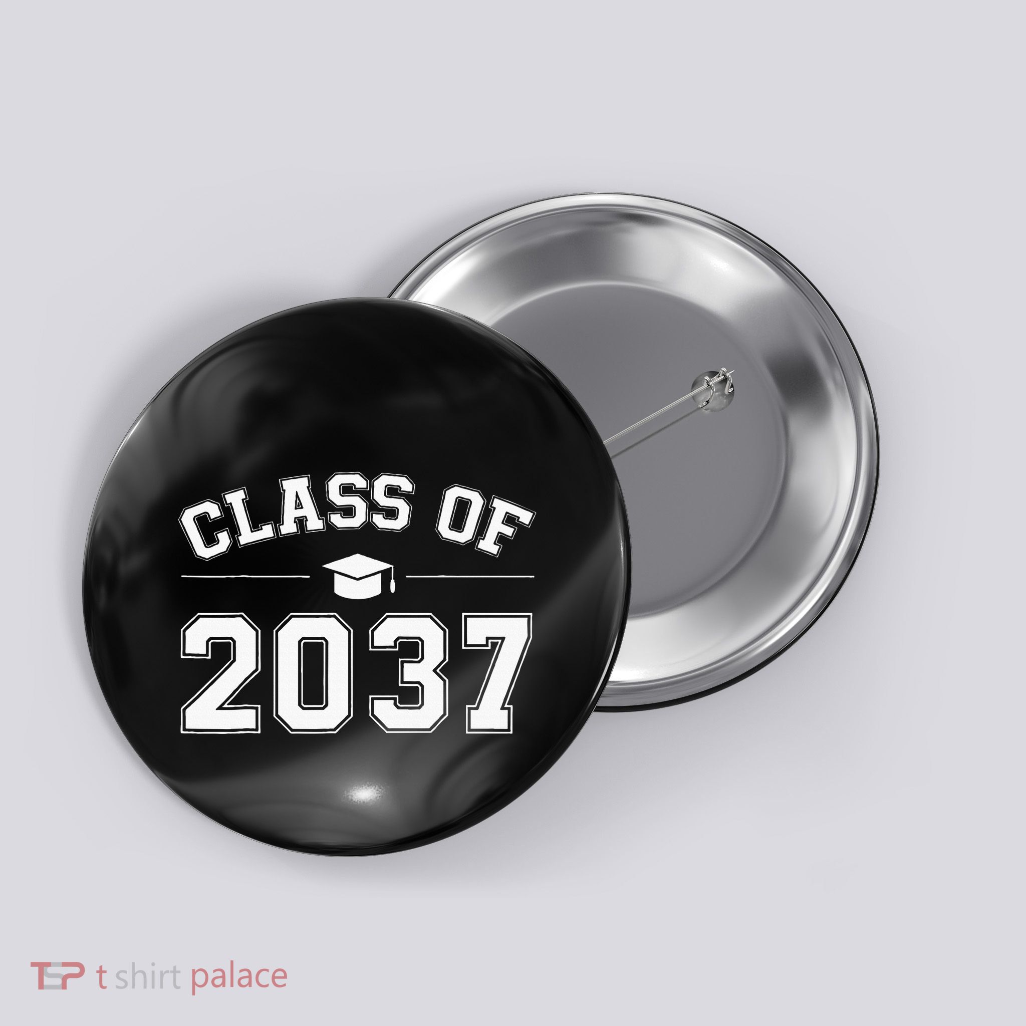 Class Of 2037 Grow With Me First Day Of School Graduation Button