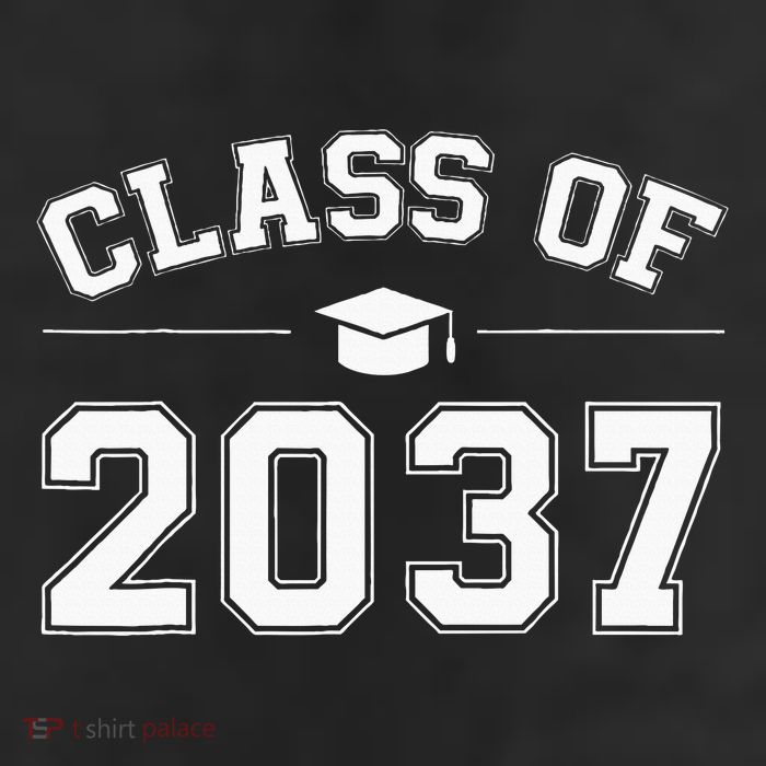 Class Of 2037 Grow With Me First Day Of School Graduation Adult Drive Performance Visor