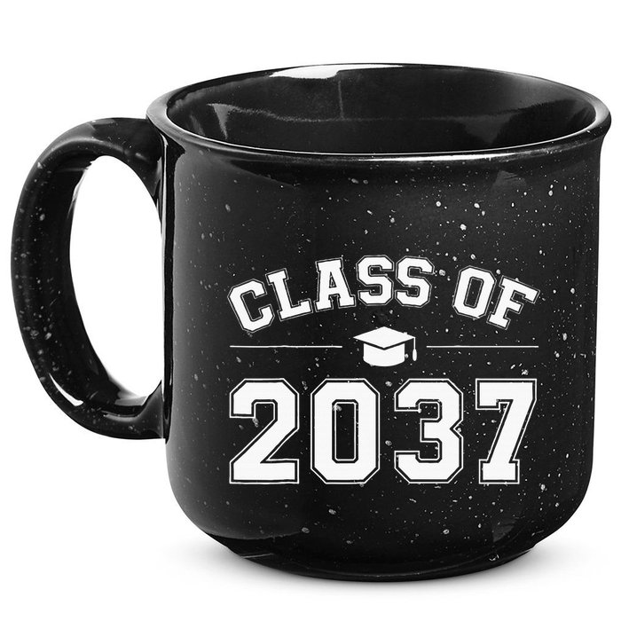 Class Of 2037 Grow With Me First Day Of School Graduation 15oz Campfire Ceramic Mug