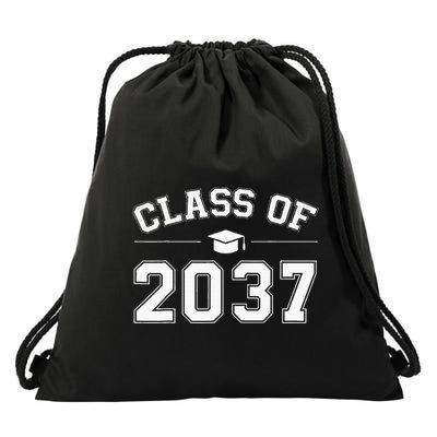Class Of 2037 Grow With Me First Day Of School Graduation Drawstring Bag