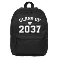 Class Of 2037 Grow With Me First Day Of School Graduation 16 in Basic Backpack