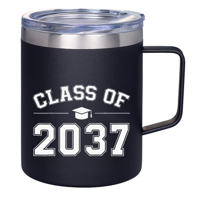 Class Of 2037 Grow With Me First Day Of School Graduation 12oz Stainless Steel Coffee Mug