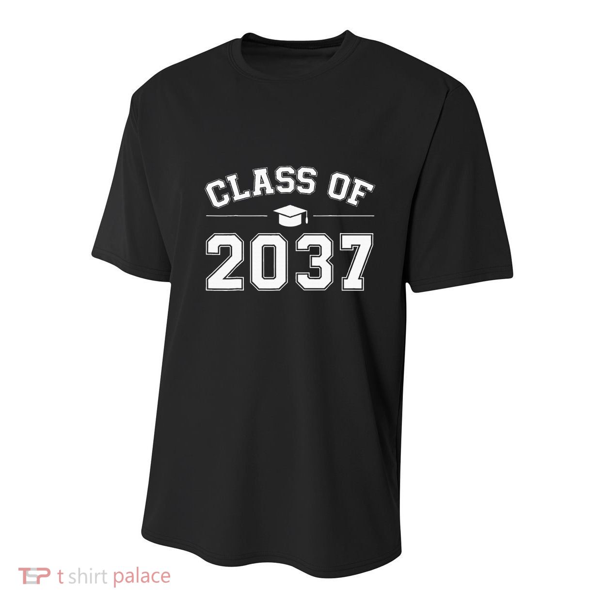 Class Of 2037 Grow With Me First Day Of School Graduation Youth Performance Sprint T-Shirt