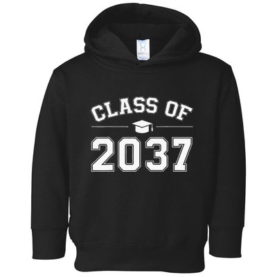 Class Of 2037 Grow With Me First Day Of School Graduation Toddler Hoodie