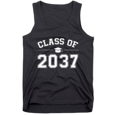 Class Of 2037 Grow With Me First Day Of School Graduation Tank Top