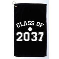 Class Of 2037 Grow With Me First Day Of School Graduation Golf Towel