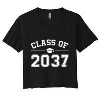 Class Of 2037 Grow With Me First Day Of School Graduation Crop Top