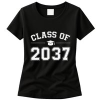 Class Of 2037 Grow With Me First Day Of School Graduation Womens T-Shirt