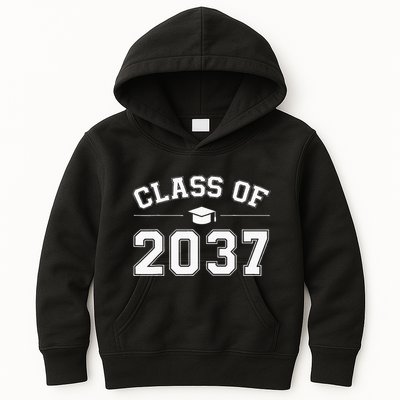 Class Of 2037 Grow With Me First Day Of School Graduation Kids Hoodie
