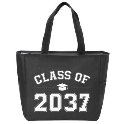 Class Of 2037 Grow With Me First Day Of School Graduation Zip Tote Bag
